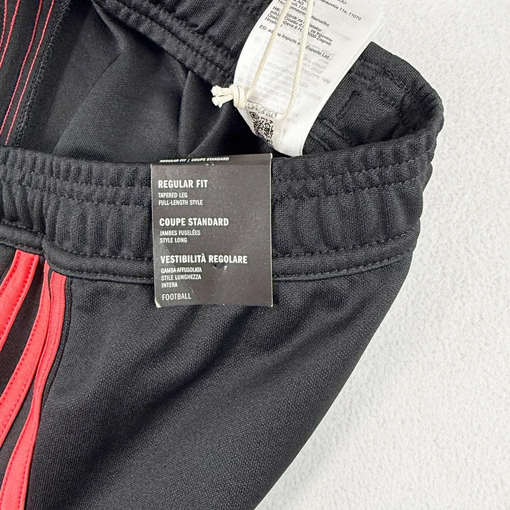 Adidas Tiro Essential Soccer Pants Size XL Kids Black/Lucid Red KC3137, NWT